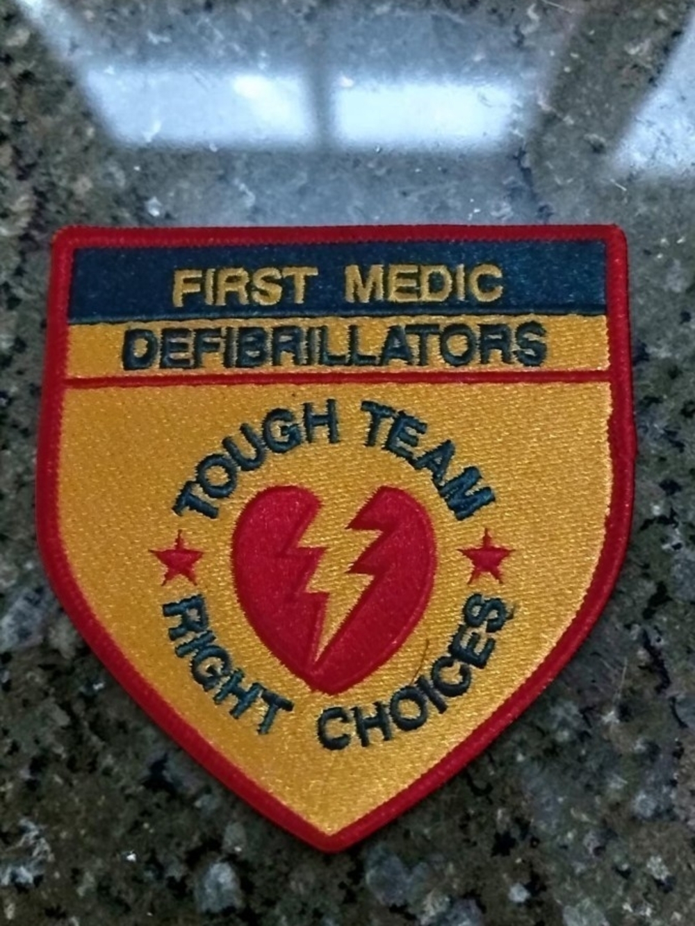 VTG First Medic Defibrillators Patch NWOT Tough Team